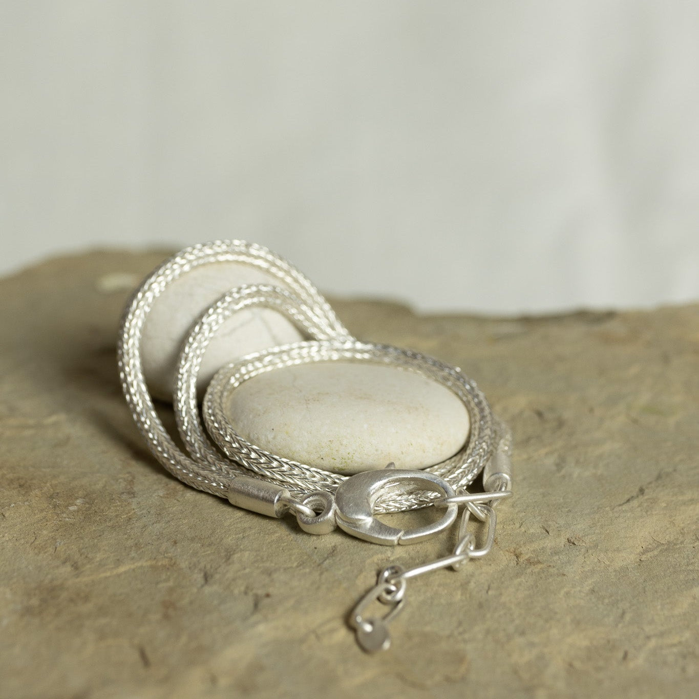 Schlangenkette handgeflochten aus Sterling Silber MonikaHerré