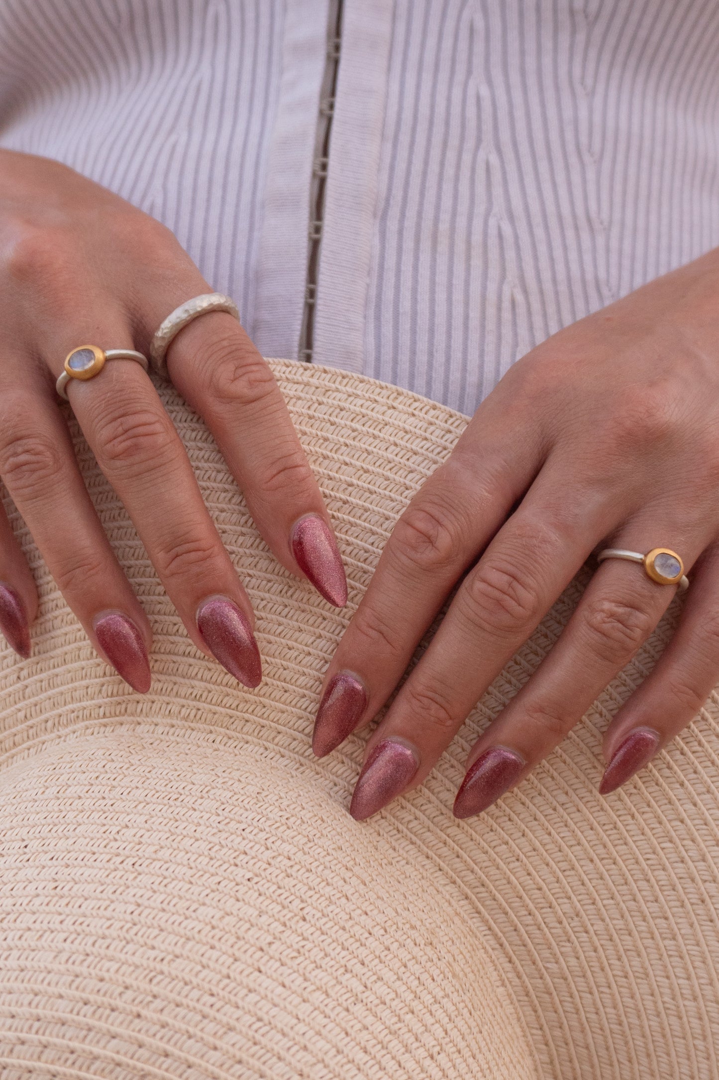 Mondstein Ring klein