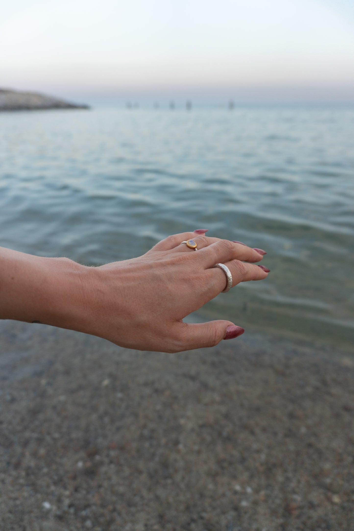 Mondstein Ring klein