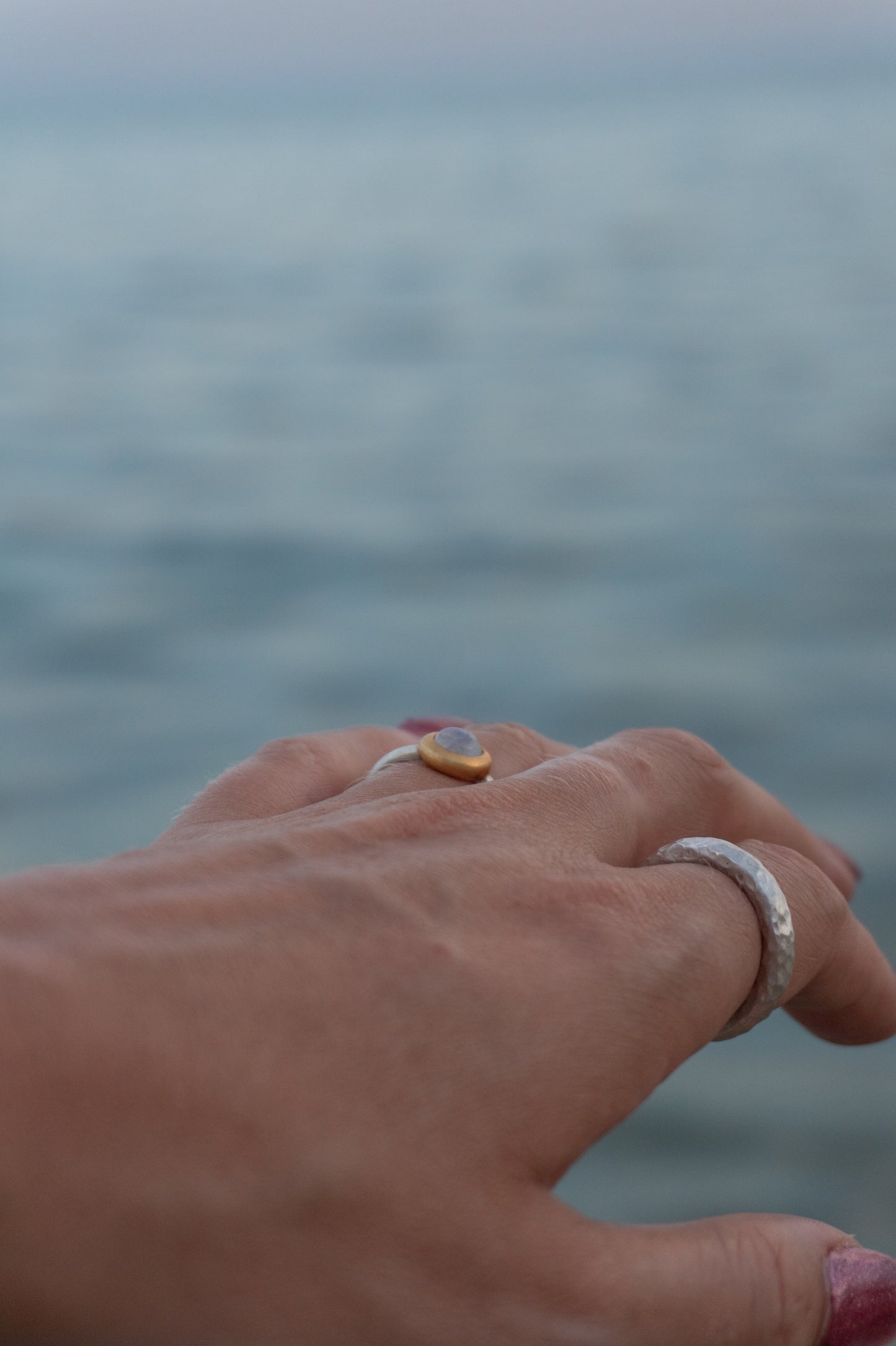 Mondstein Ring klein