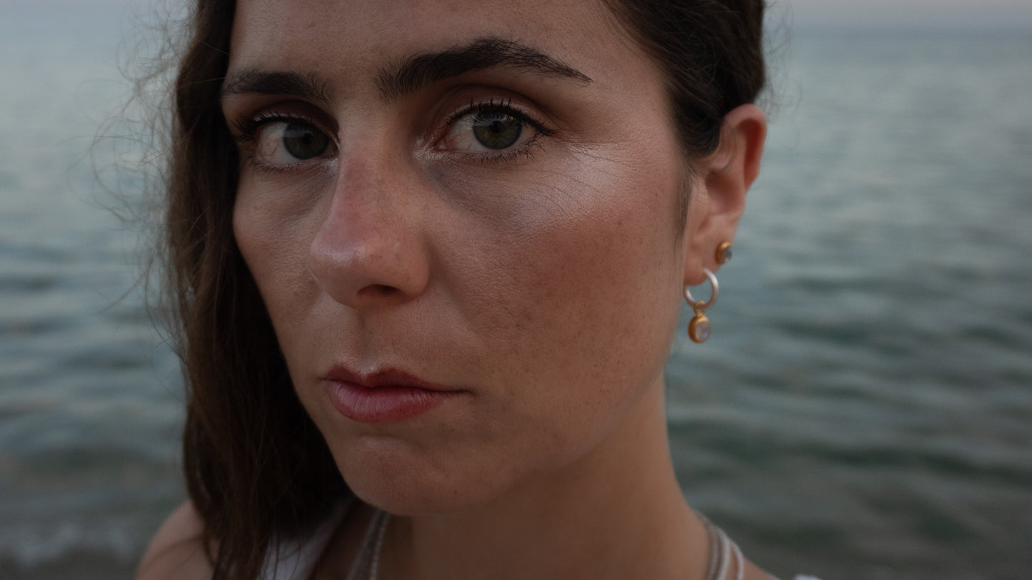 Mondstein Ohrstecker