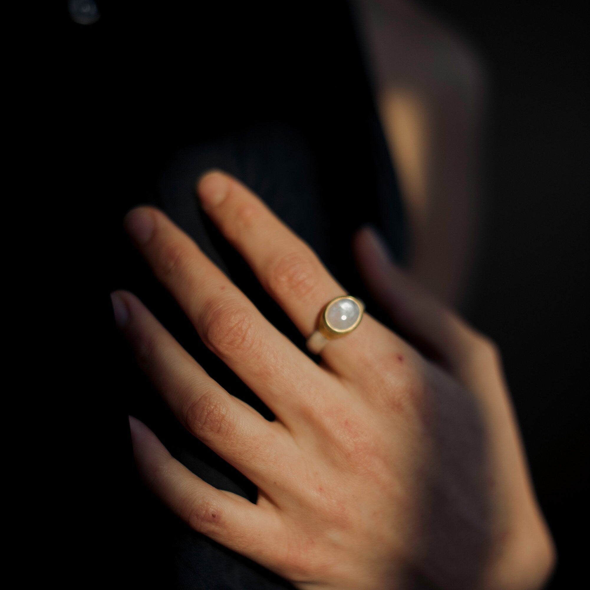 Moonstone ring
