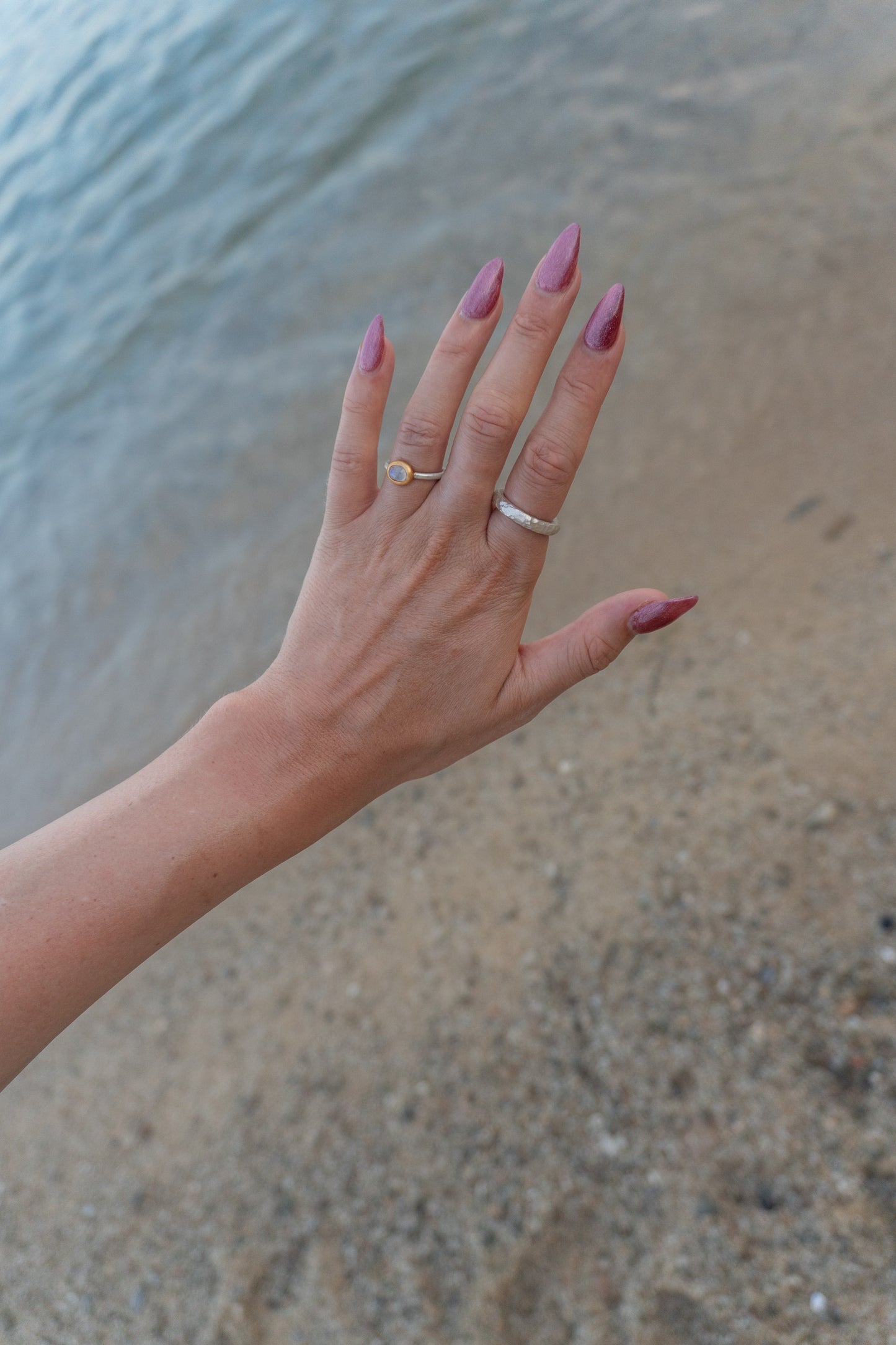 Mondstein Ring klein