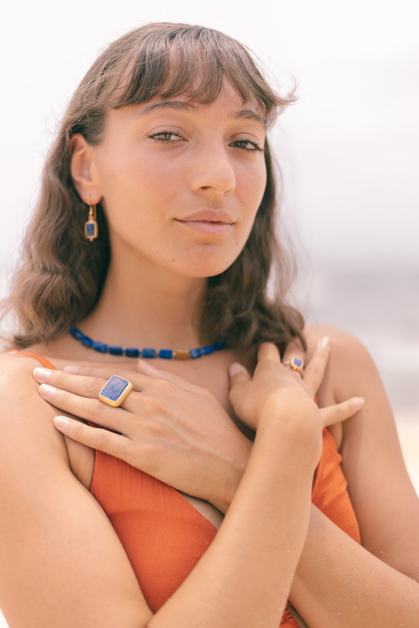 gold Lápiz lazuli earrings, handmade Lapis Lazuli -earrings, 925 sterling silver -jewelry, Ohrringe mit Lapis Stein, Christmas gift for her