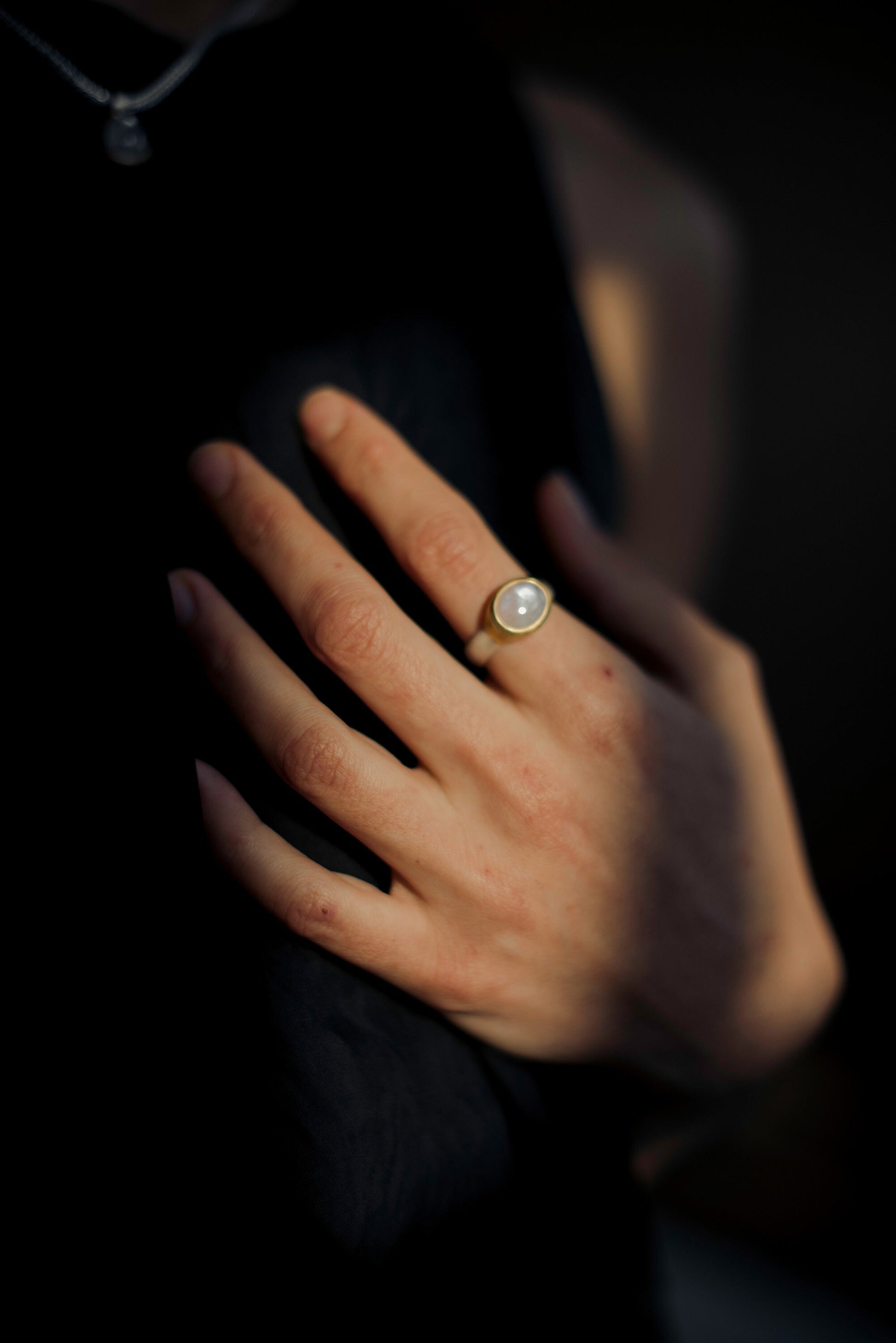 Moonstone ring